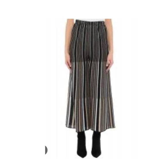 Vicki-And Metallic Stripe Cropped Wide-Leg Pants - Picture 6 of 6